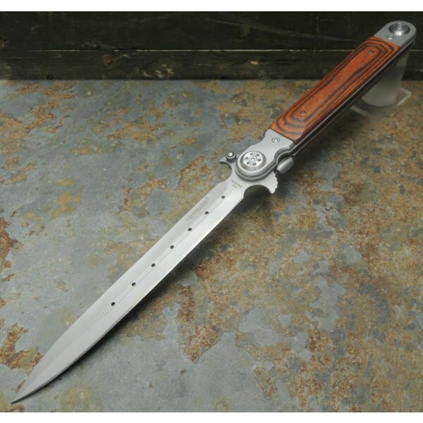 Haller Messer XXL Stiletto Messer einseitig geschliffen Taschenmesser 84690