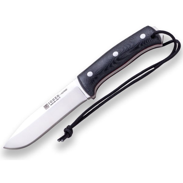 Joker Nomad N695 Micarta Schwarz inkl. Feuerstarter Paracord Lederscheide