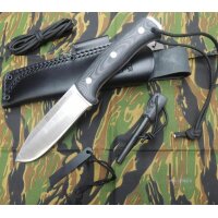 Joker Nomad N695 Micarta Schwarz inkl. Feuerstarter...