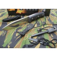 Joker Nomad N695 Micarta Schwarz inkl. Feuerstarter...