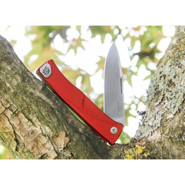 LionSteel Thrill M390 Stahl Aluminium Rot Alu Red Taschenmesser