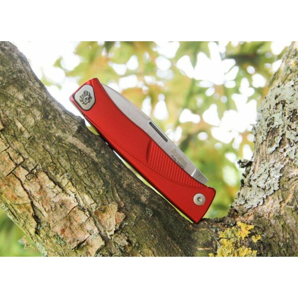 LionSteel Thrill M390 Stahl Aluminium Rot Alu Red Taschenmesser