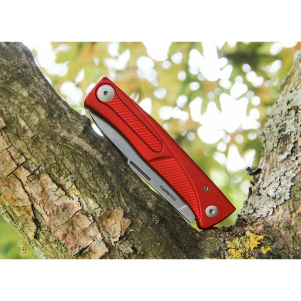 LionSteel Thrill M390 Stahl Aluminium Rot Alu Red Taschenmesser