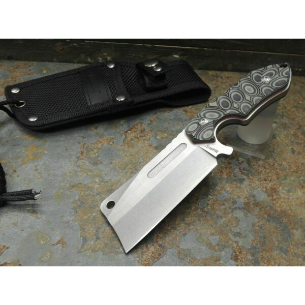 Marbles Messer Fahrtenmesser Mini Cleaver G10 Griff Nylonscheide