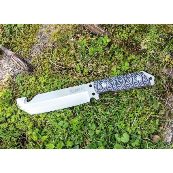 Marbles SANDWOLF Messer Fahrtenmesser Tanto Guthhok Grooved G10 Scheide MR469
