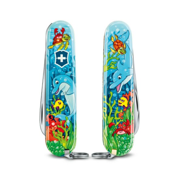 My First Victorinox Schnitzmesser DELFIN EDITION Kindermesser + Malbuch + Band
