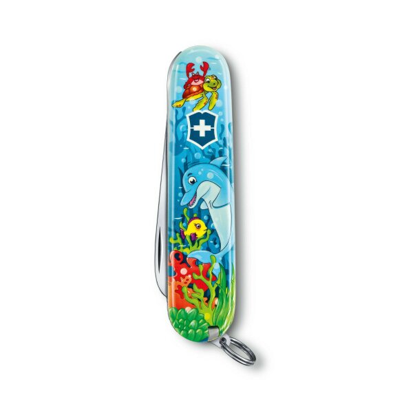My First Victorinox Schnitzmesser DELFIN EDITION Kindermesser + Malbuch + Band
