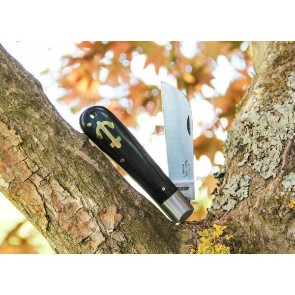 Otter Anker-Messer II Grenadill Kohlenstoffstahl Grenadillholz Braun