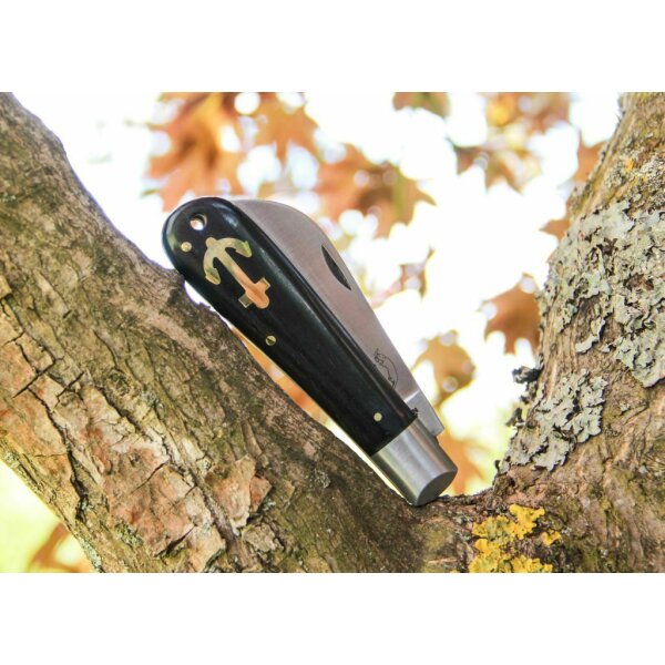 Otter Anker-Messer II Grenadill Kohlenstoffstahl Grenadillholz Braun