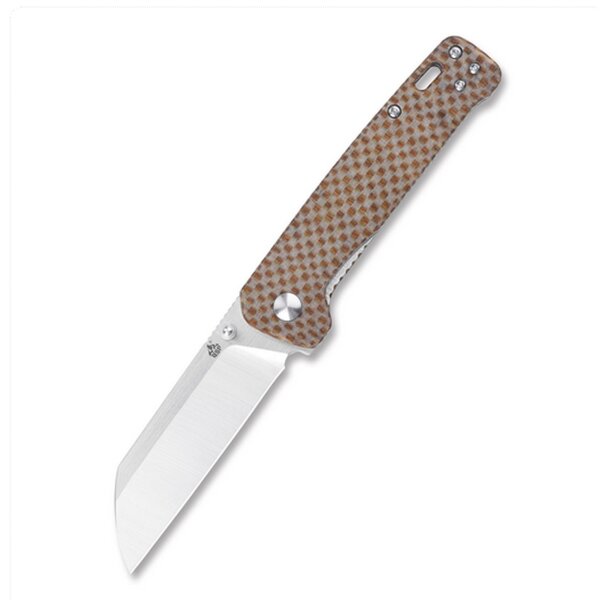 QSP Knife PENGUIN QS130A Messer D2 Stahl Micarta Copper Washer Gürtelclip