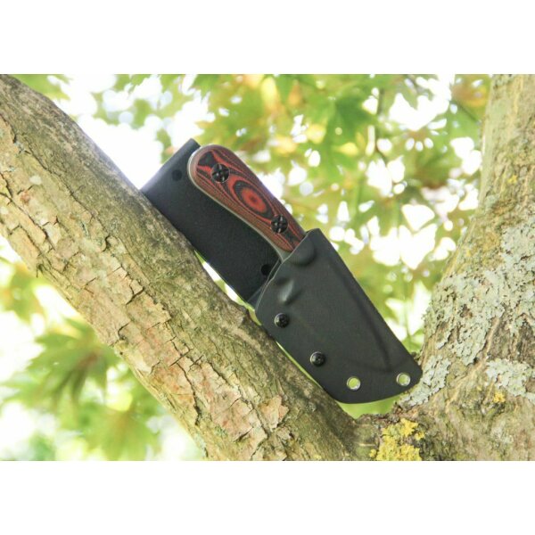 Rough Ryder Rider CURSER Messer Fahrtenmesser G10 RED BLACK Griff Kydexscheide