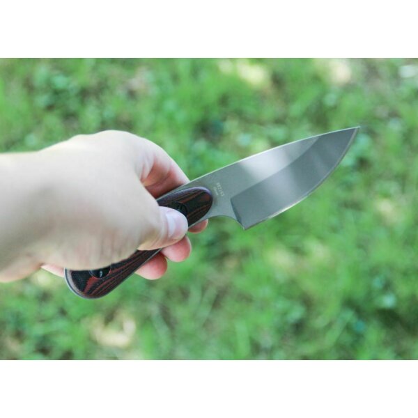 Rough Ryder Rider CURSER Messer Fahrtenmesser G10 RED BLACK Griff Kydexscheide