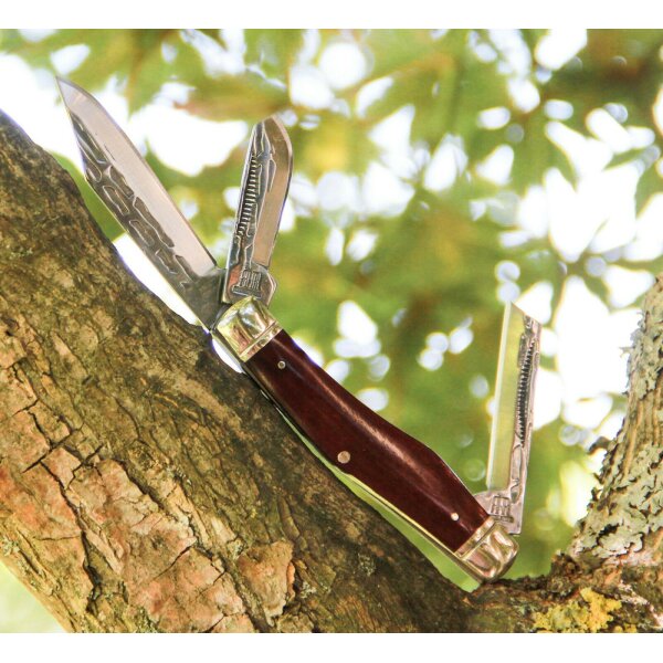 Rough Ryder Rider HEAVY STOCKMAN Messer Slipjoint Robust T10 Kohlenstoff Knochengriff