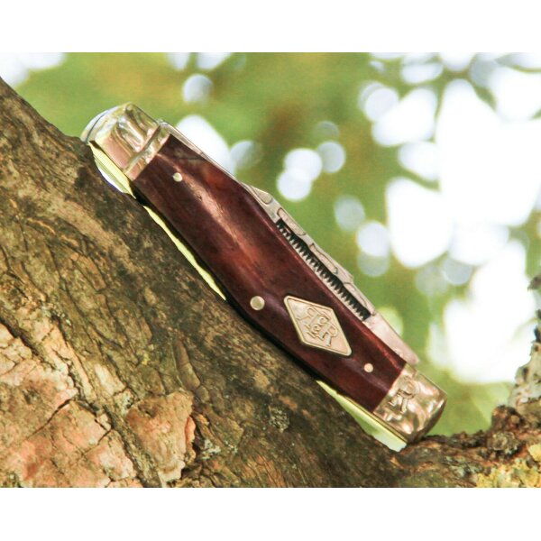 Rough Ryder Rider HEAVY STOCKMAN Messer Slipjoint Robust T10 Kohlenstoff Knochengriff