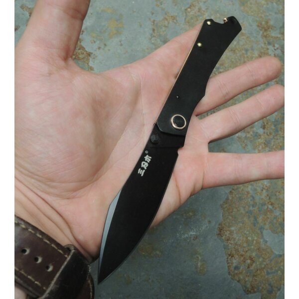 SanRenmu Messer ULTRA THIN 9306-SB Slipjoint 8Cr13MoV Stahl Flaschenöffner