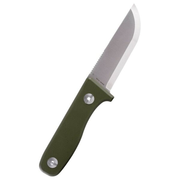 Schnitzel DU Messer Kindermesser Schnitzmesser 14C28N Stahl G10 Kydex GRÜN