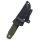 Schnitzel DU Messer Kindermesser Schnitzmesser 14C28N Stahl G10 Kydex GRÜN