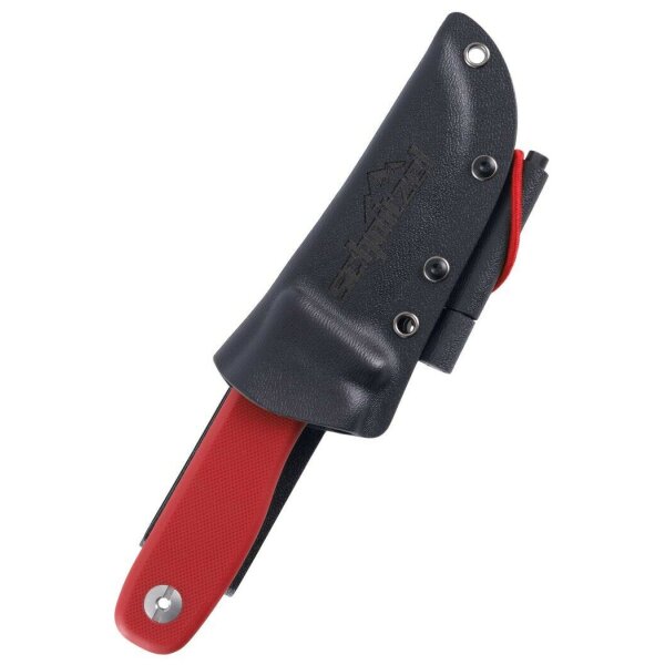 Schnitzel DU Messer Kindermesser Schnitzmesser 14C28N Stahl G10 Kydex ROT