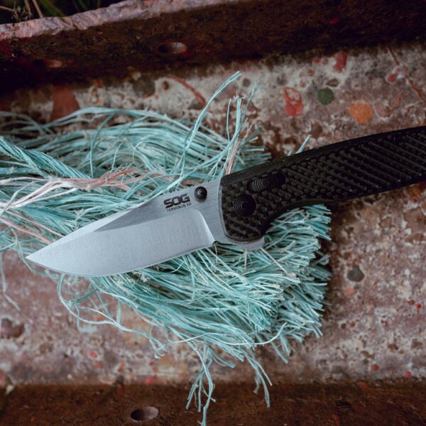 SOG Terminus XR Cryo CPM-S-35VN Stahl G10 Kohlefaser Griff XR Lock Messer Folder