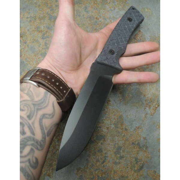 Spartan Blades Damysus Micarta Black Fixed Blade schwarz