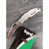 Spyderco Crossbill Serrated 8Cr13MoV Edelstahl Silber...
