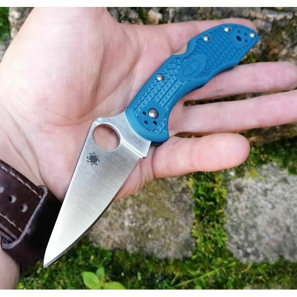 Spyderco Delica 4 Lightweight FRNl Blau 01SP1095