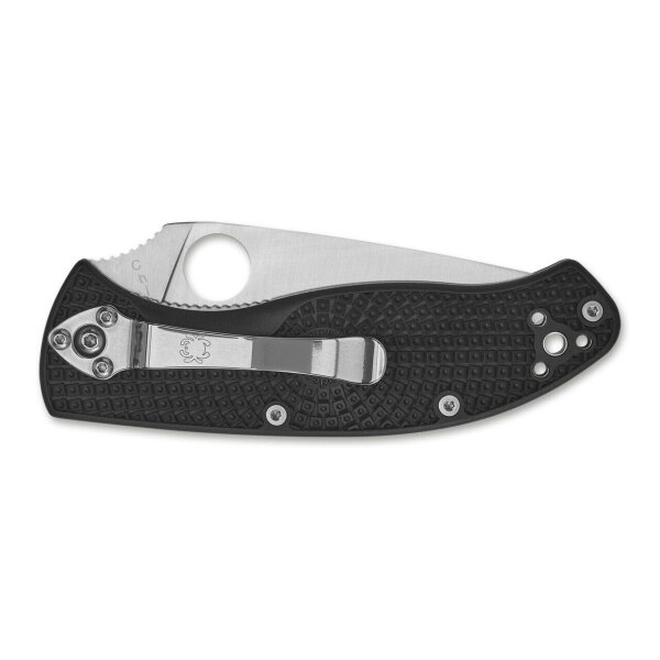 Spyderco Tenacious Lightweight Plain 8Cr13MoV FRN  Schwarz 01SP1056
