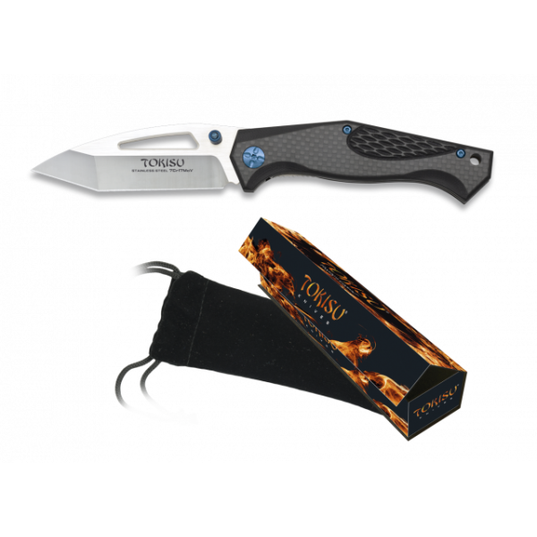 Tokisu Knives DAISUKE Messer Taschenmesser 7Cr17MoV Stahl Kohlefasergriff