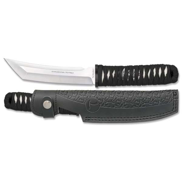 Tokisu Knives HATTORI Messer Fahrtenmesser 7Cr17MoV Stahl Wrapped Handle