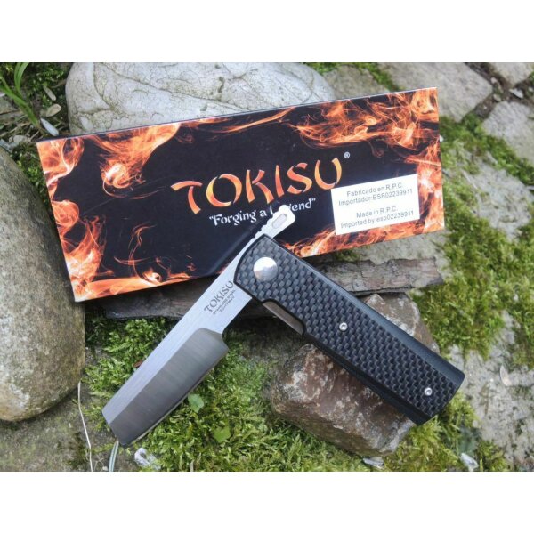 Tokisu Knives Messer Frontflip Folder 7Cr17MoV Stahl G10 / Carbon Griff