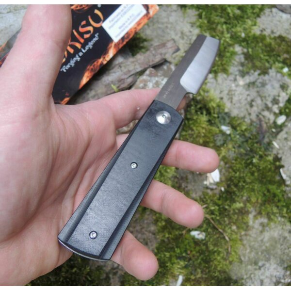 Tokisu Knives Messer Frontflip Folder 7Cr17MoV Stahl G10 / Carbon Griff