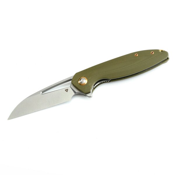 TUYA KNIFE Messer CEBU T1602-GG Folder D2 Stahl G10 Kugellager Titanclip GREEN