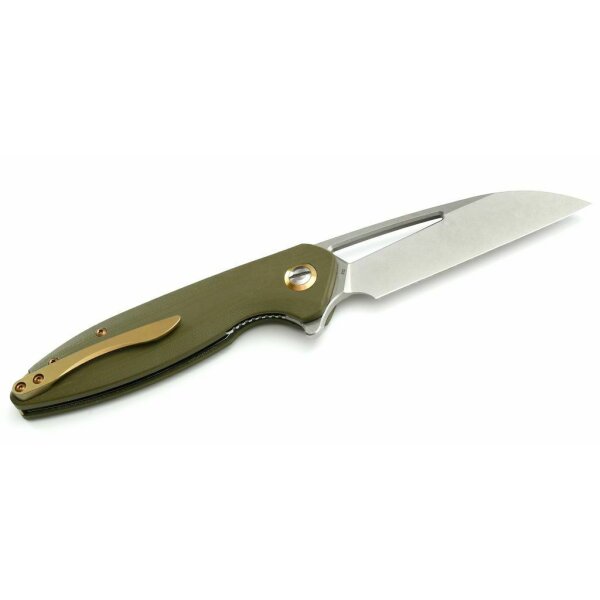 TUYA KNIFE Messer CEBU T1602-GG Folder D2 Stahl G10 Kugellager Titanclip GREEN