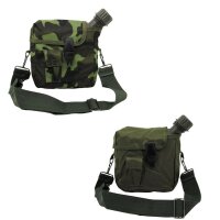 US Feldflasche eckig mit Hülle 2 Qt 1,89 Liter...