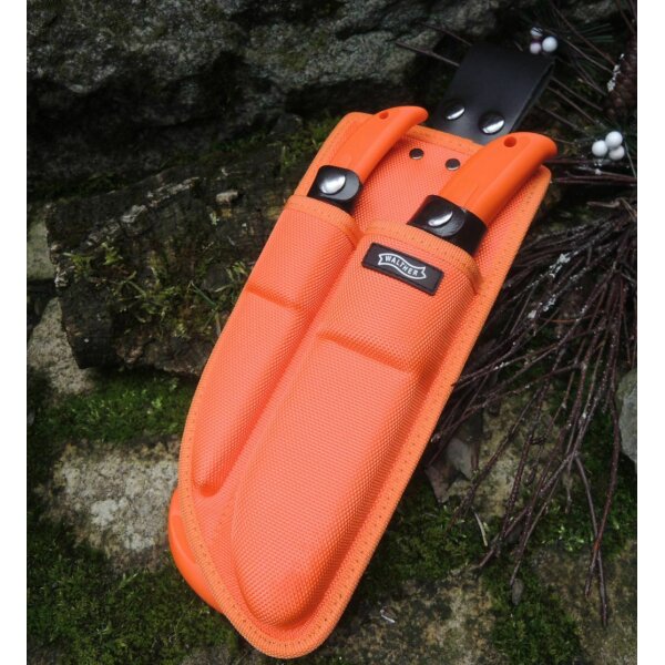 Walther HKS Hunting Knife Set 440C Kunststoff Orange inkl. Nylonscheide