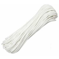 (0,33&euro;/m) Paracord WHITE / WEISS  30,48 Meter Rope 7...