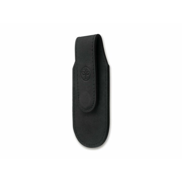Böker Magnet-Stecketui aus Nubukleder Messeretui 2 Größen Braun o. Schwarz Leder SCHWARZ / KLEIN - 09BO293