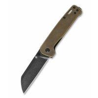 QSP Knife PENGUIN QS130G Messer D2 Stahl Messing Griff...