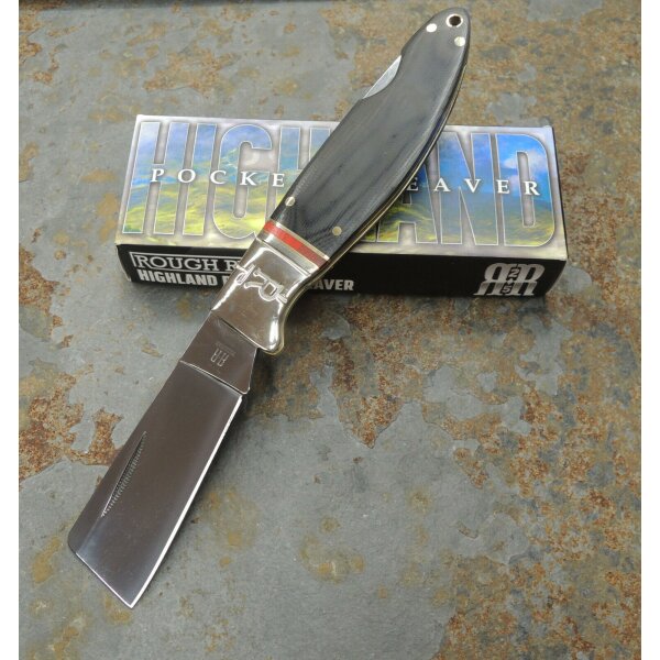 Rough Ryder Rider HIGHLAND POCKET CLEAVER Messer Backlock 440A Stahl G10 Griff