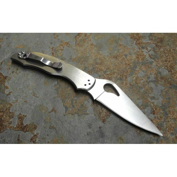 Spyderco Byrd Harrier 2 8Cr13MoV Edelstahl Silber 01SP1092