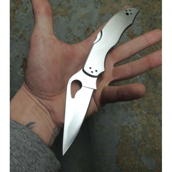 Spyderco Byrd Harrier 2 8Cr13MoV Edelstahl Silber 01SP1092