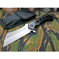 S-Tec Cleaver XL Taschenmesser Messer 440 Stahl BLACK /...
