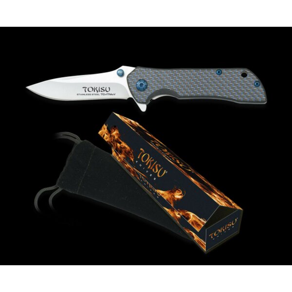 Tokisu Knives Messer Taschenmesser 7Cr17 Stahl G10-Carbon-Griff