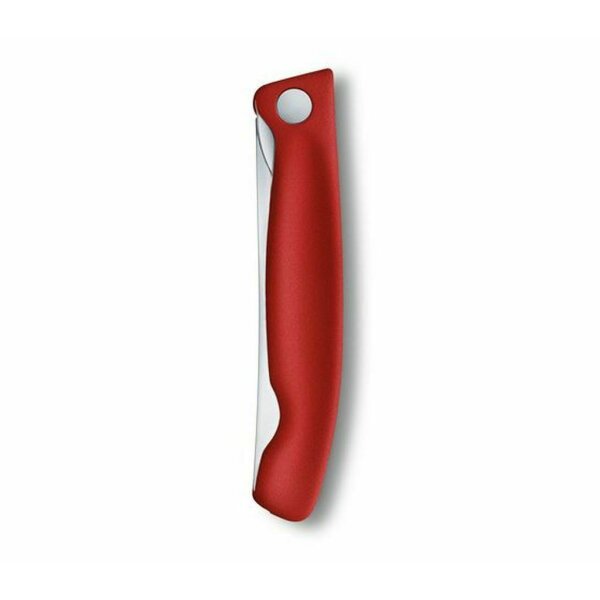 Victorinox faltb. Gemüsemesser Wellenschliff Brotzeitmesser Brötchenmesser Picknickmesser rot