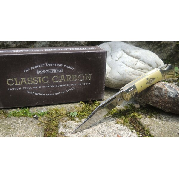 Rough Ryder Rider CLASSIC CARBON Klappmesser LOCKBACK Kohlenstoffstahl RR1738