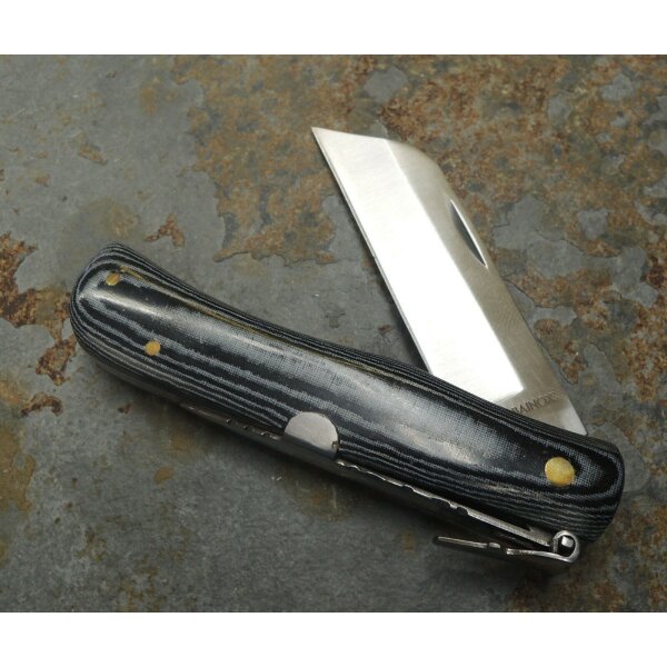 Albainox Navaja CARBONO Messer Taschenmesser Carbonstahl MICARTA