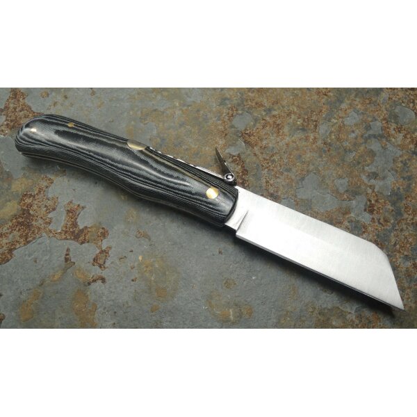 Albainox Navaja CARBONO Messer Taschenmesser Carbonstahl MICARTA