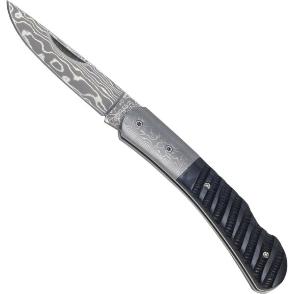 Haller Damast Taschenmesser Damastmesser 71 Lagen Büffelhorn Griff Geschenkbox