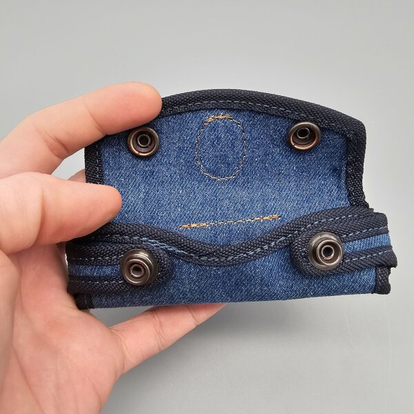 Muela Denim Etui für Messer Taschenmesser aus Jeansstoff u. Leder F/CART.V