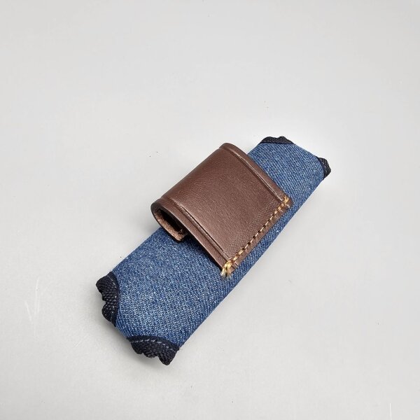 Muela Denim Etui für Messer Taschenmesser aus Jeansstoff u. Leder F/CART.V